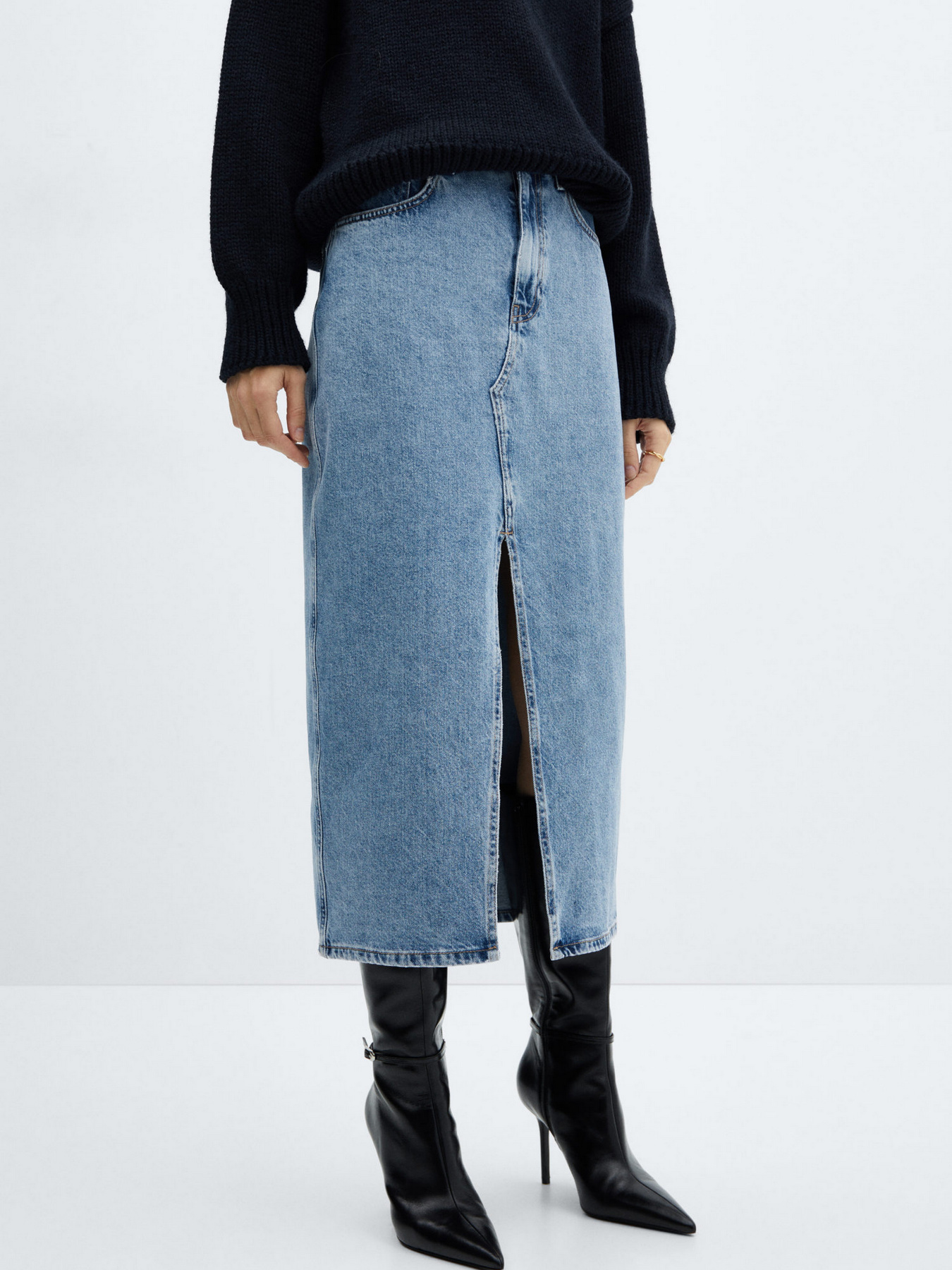 Джинсовая юбка MANGO Jolie модель 67080484_TM Фото