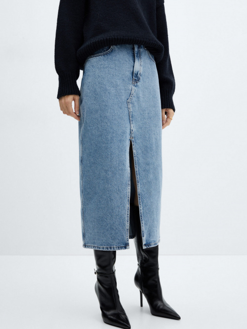 Джинсова спідниця MANGO Jolie модель 67080484_TM Фото