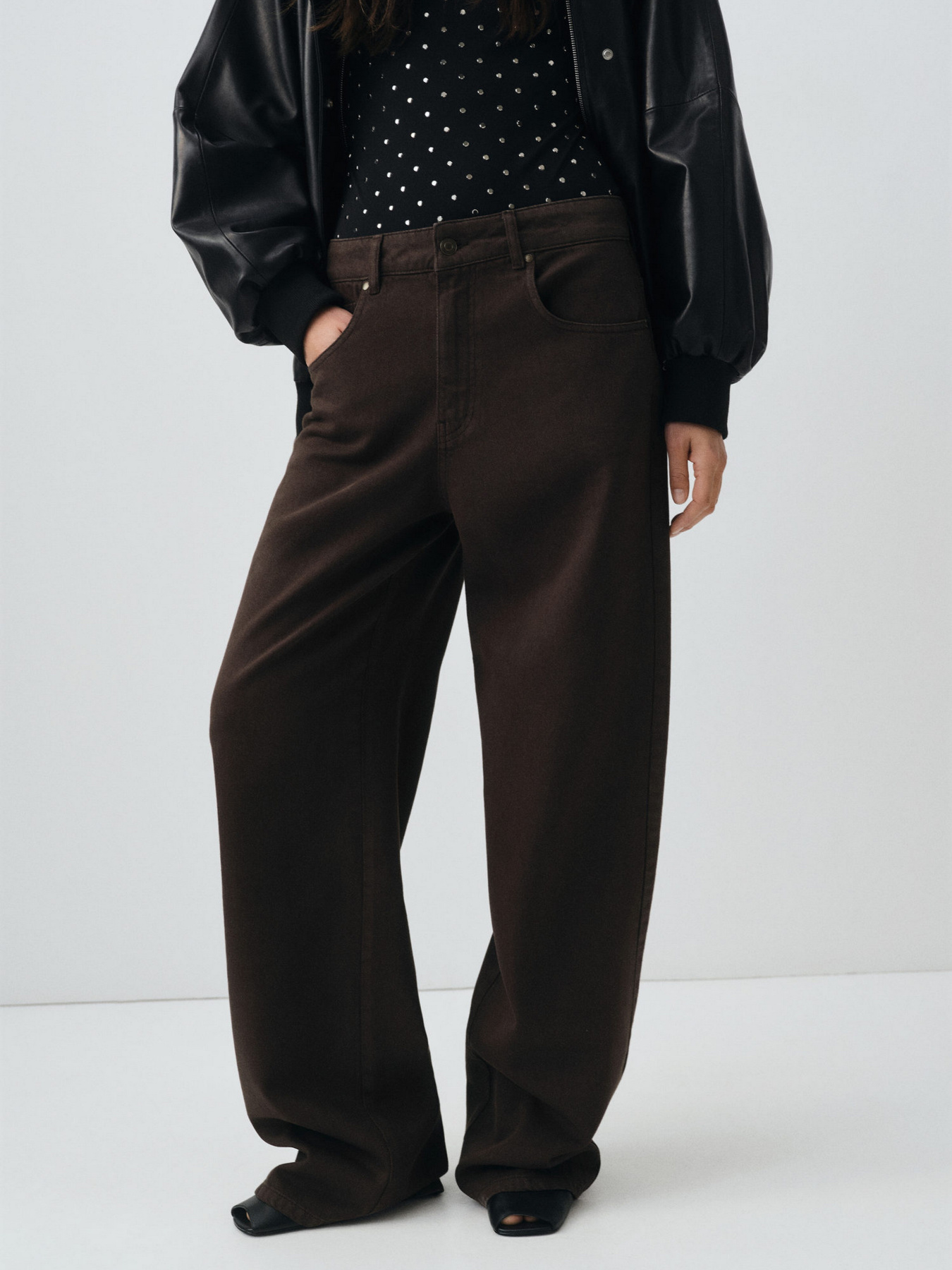 Широкие джинсы MANGO модель 17036357_32 Фото