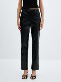 Брюки повседневные MANGO Croco модель 67090468_99 Фото