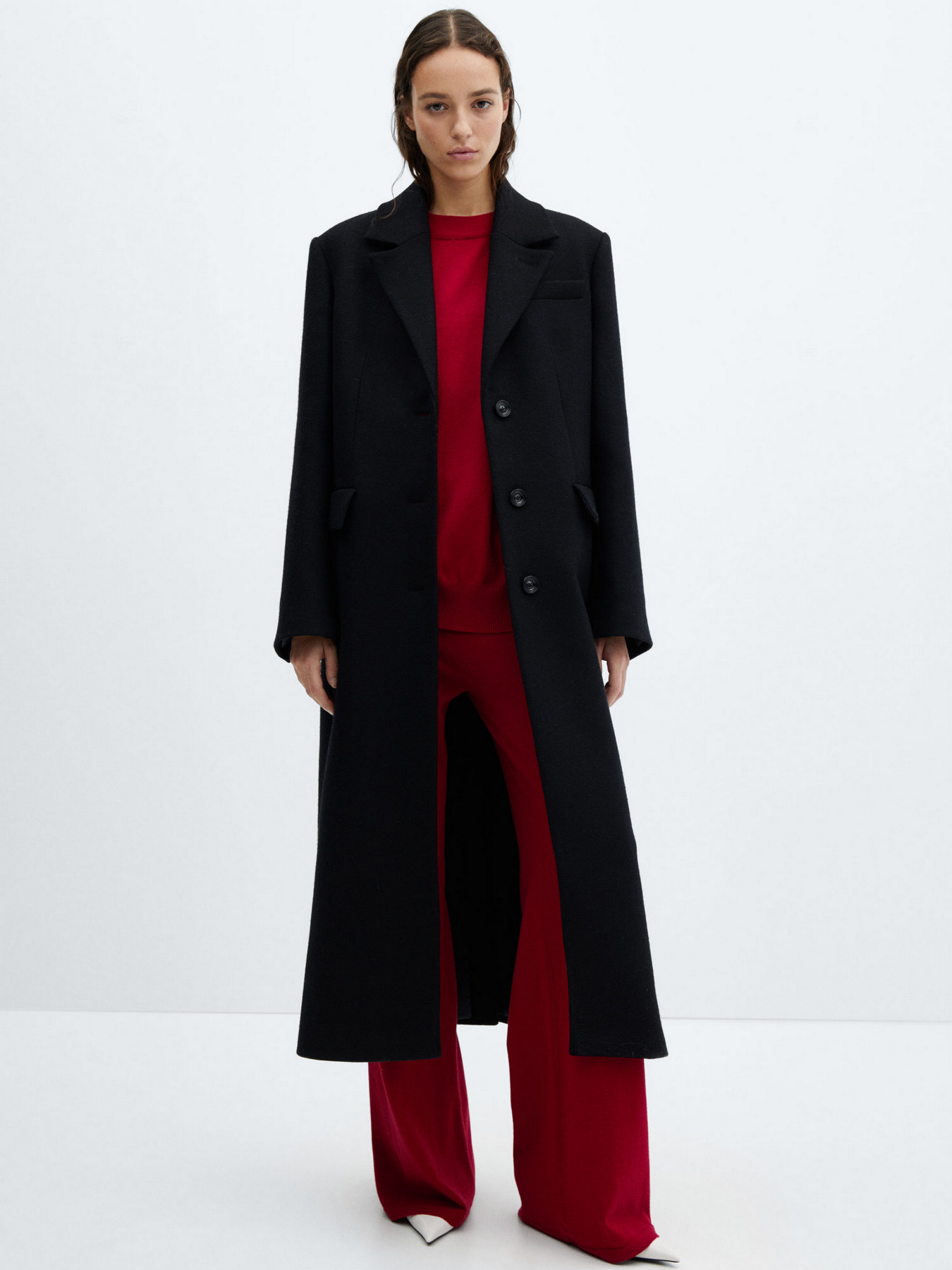 Повсякденні штани MANGO Vieira модель 67090473_70 Фото