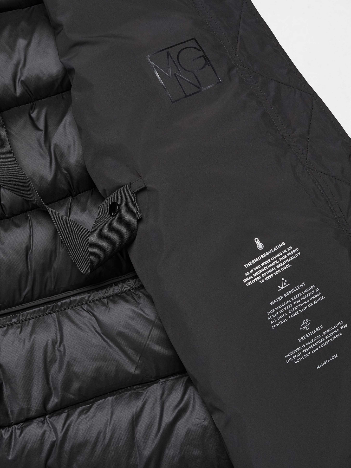 Зимняя куртка MANGO Deluxy модель 67090646_99 Фото