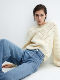 Широкі джинси MANGO Catherin модель 67940378_TM Широкі джинси MANGO Catherin модель 67940378_TM Фото