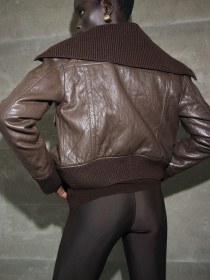 Шкіряна куртка MANGO модель 17097136_30 Фото