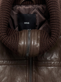 Шкіряна куртка MANGO модель 17097136_30 Фото