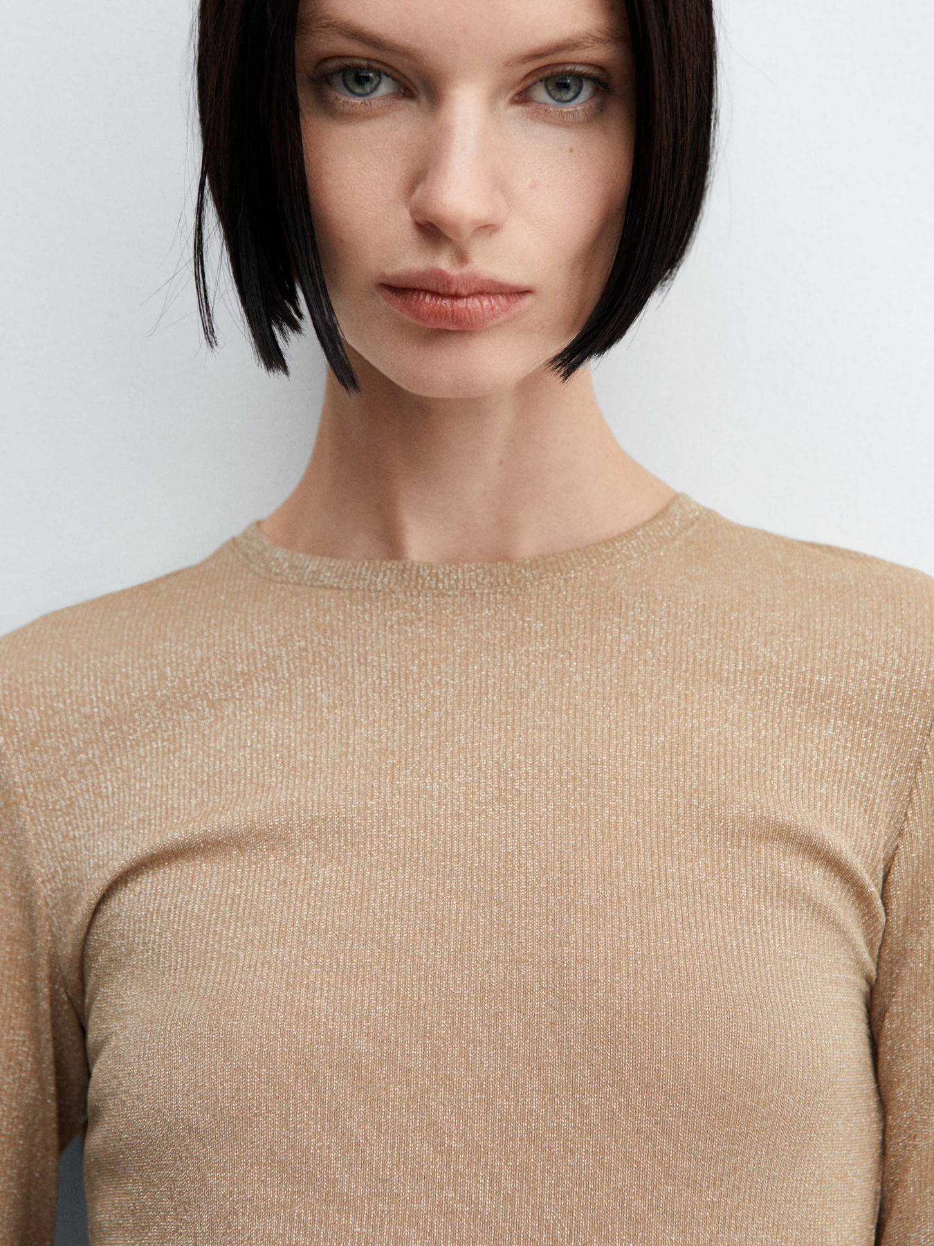 Лонгслив MANGO Secondbi модель 67810471_30 Фото