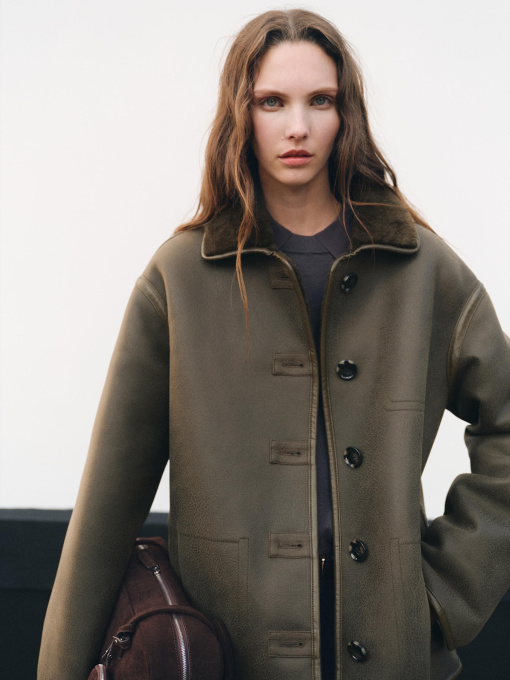 Дубленка MANGO модель 17058281_37 Фото