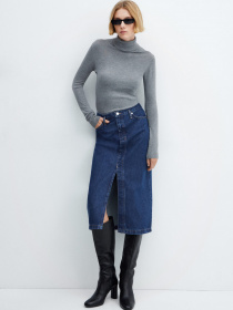 Джинсовая юбка MANGO Soleil модель 67090440_TO Фото