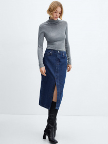 Джинсовая юбка MANGO Soleil модель 67090440_TO Фото