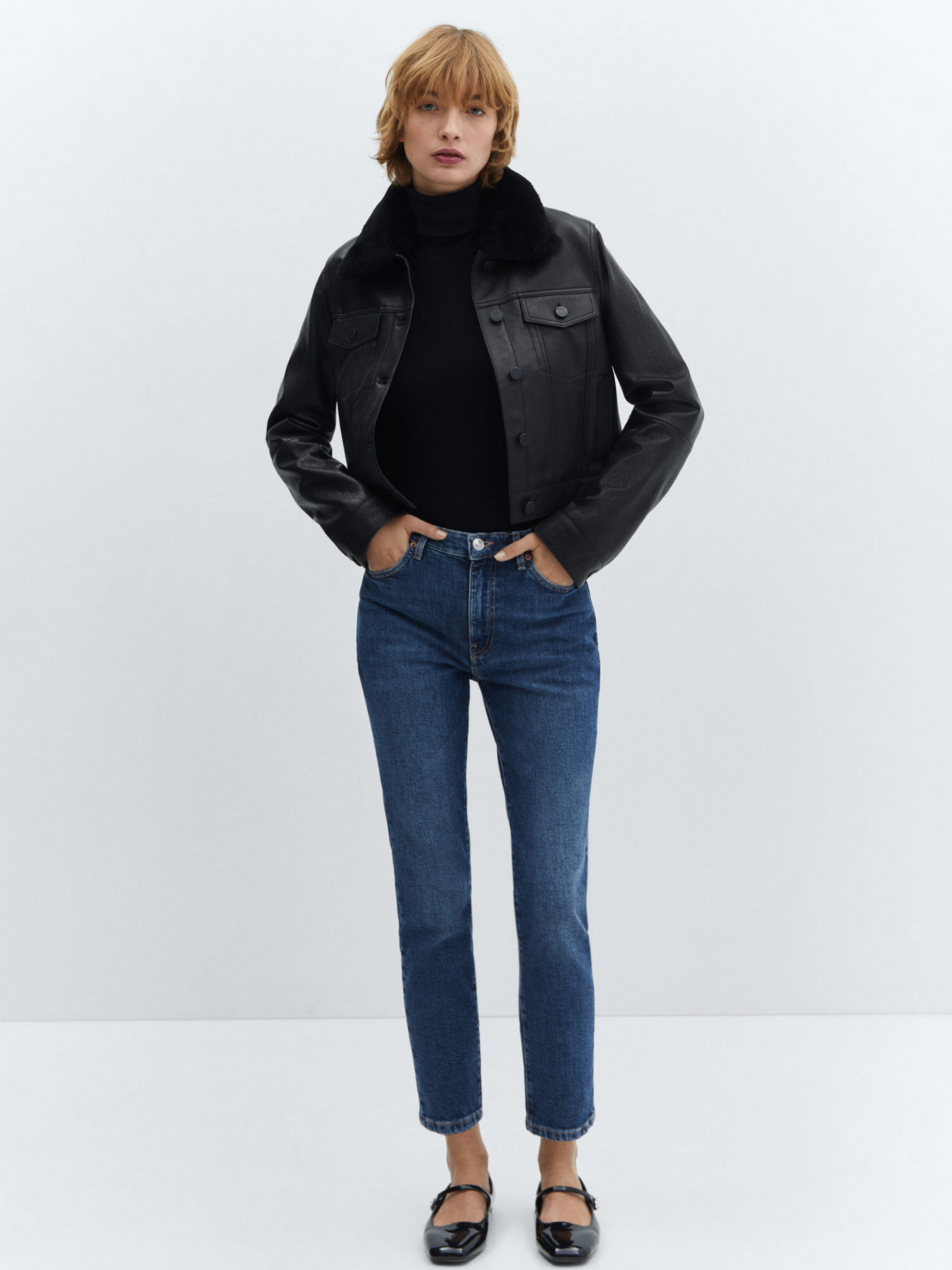 Зауженные джинсы MANGO Claudia модель 67000680_TO Фото