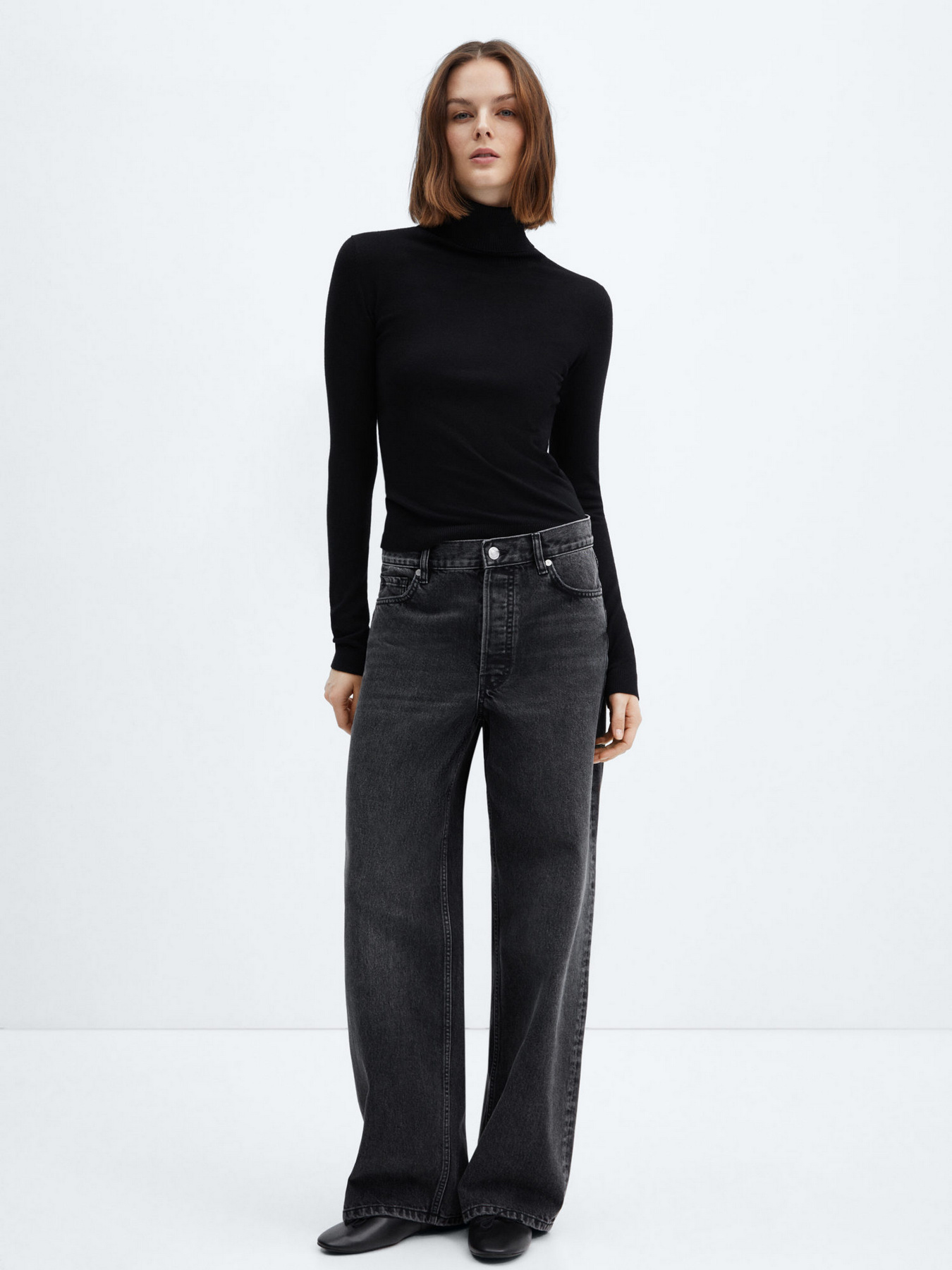 Широкие джинсы MANGO Massy модель 67003267_TN Фото