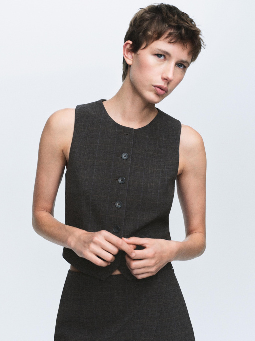 Жилет классический MANGO модель 17087811_30 Фото