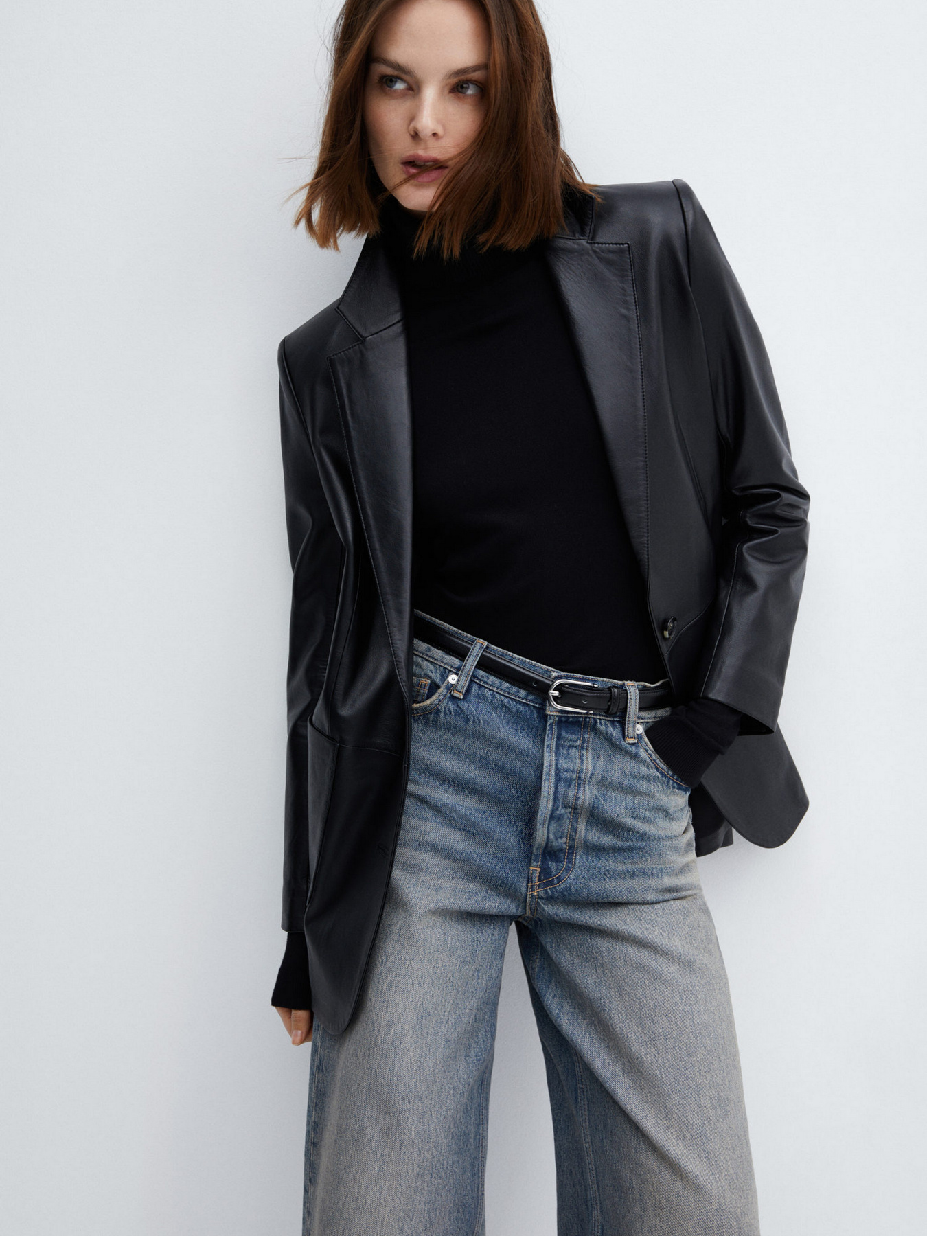 Широкие джинсы MANGO Massy модель 67003268_DO Фото