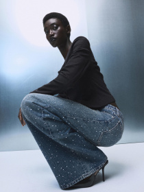 Широкие джинсы MANGO модель 17017822_TM Широкие джинсы MANGO модель 17017822_TM Фото