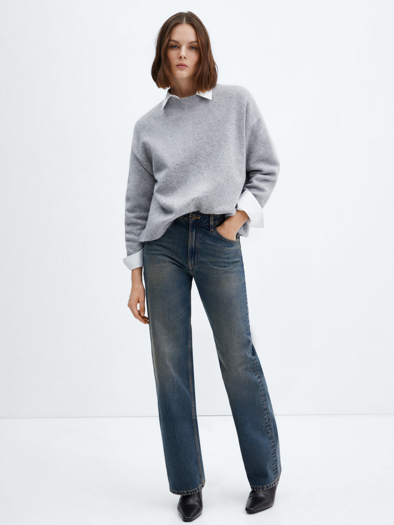 Прямые джинсы MANGO Miami модель 67003272_DO Фото