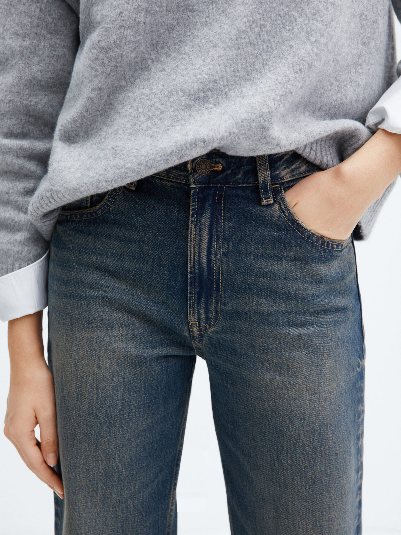 Прямі джинси MANGO Miami модель 67003272_DO Фото