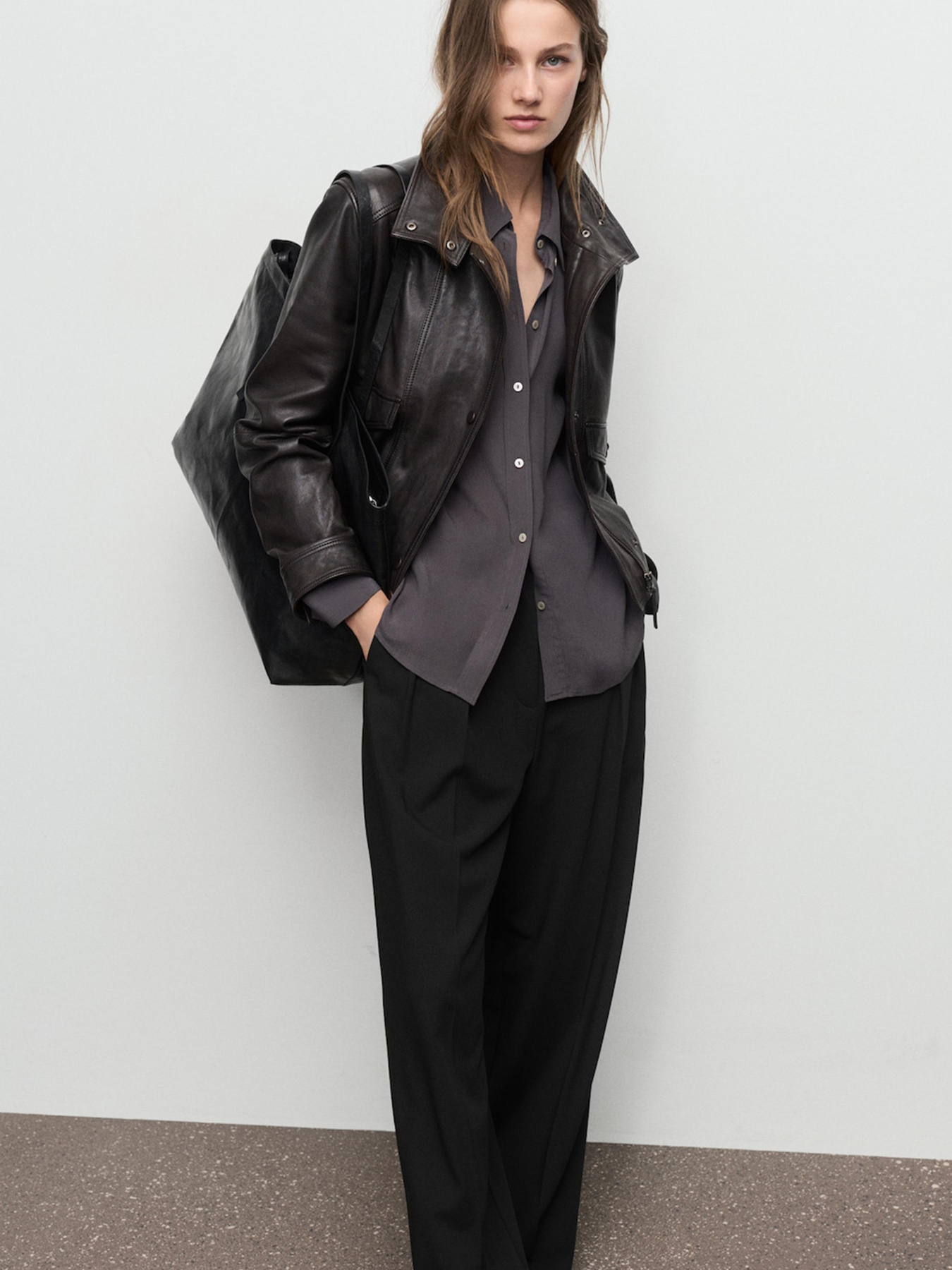 Штани класичні MANGO модель 17067895_99 Фото