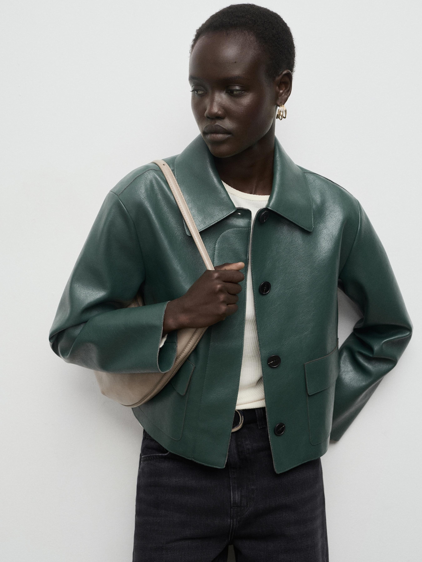 Куртка кожаная MANGO модель 17094433_43 Фото