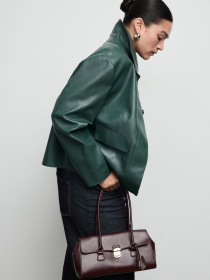 Шкіряна куртка MANGO модель 17094433_43 Фото