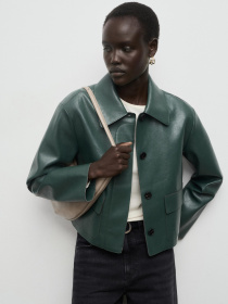 Шкіряна куртка MANGO модель 17094433_43 Фото