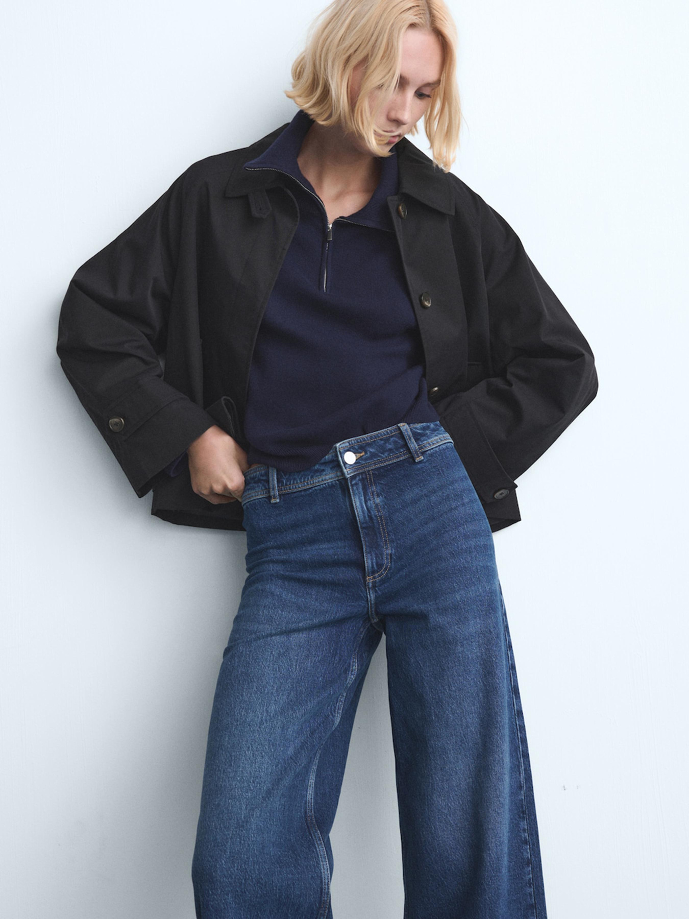 Широкие джинсы MANGO модель 27011233_TO Фото