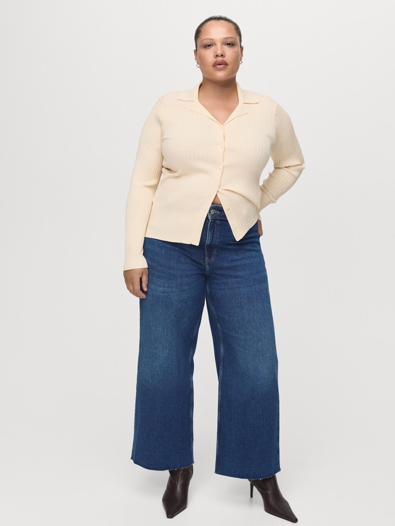 Широкие джинсы MANGO модель 27011233_TO Фото