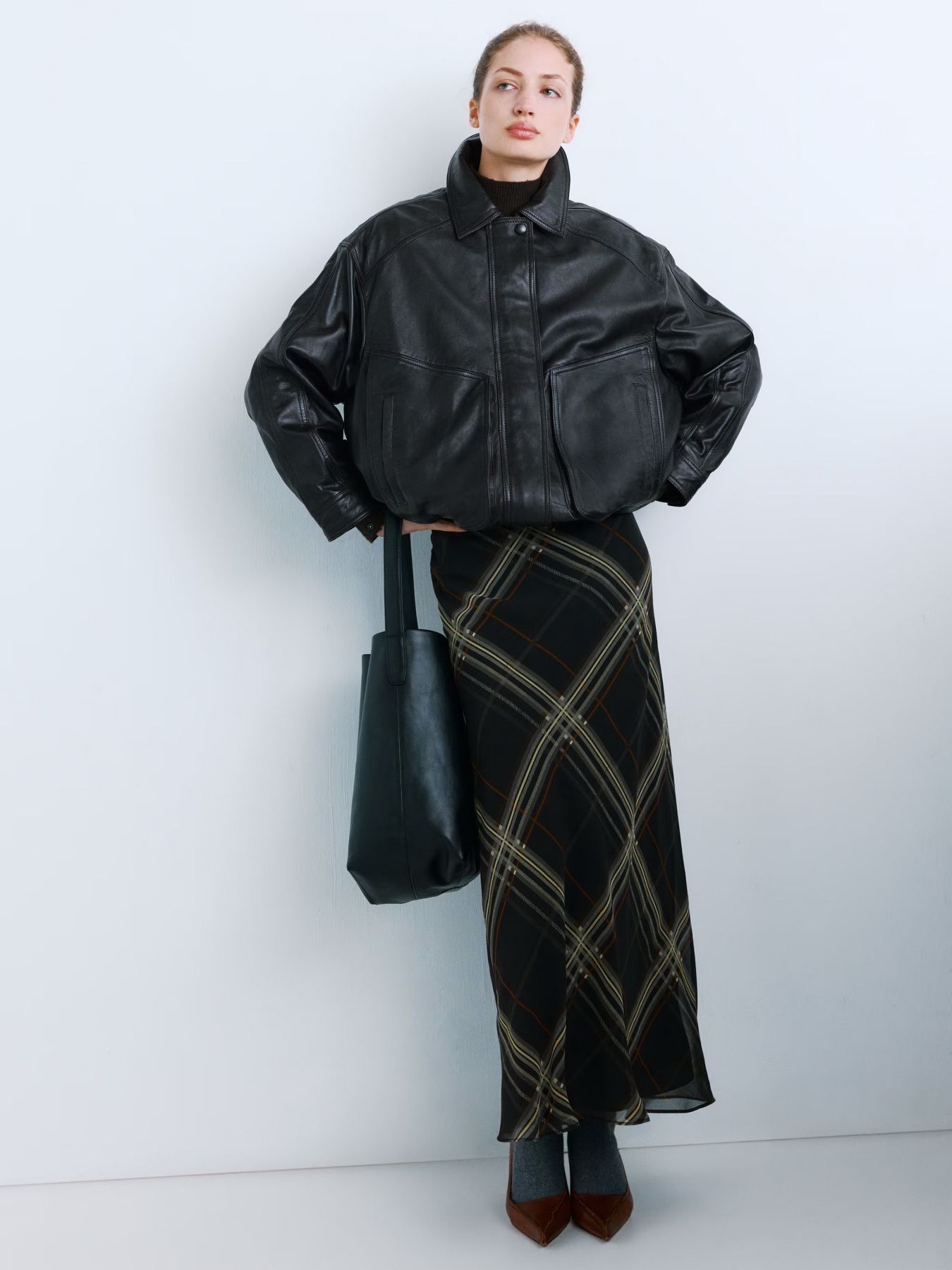 Куртка кожаная MANGO модель 27071285_30 Фото