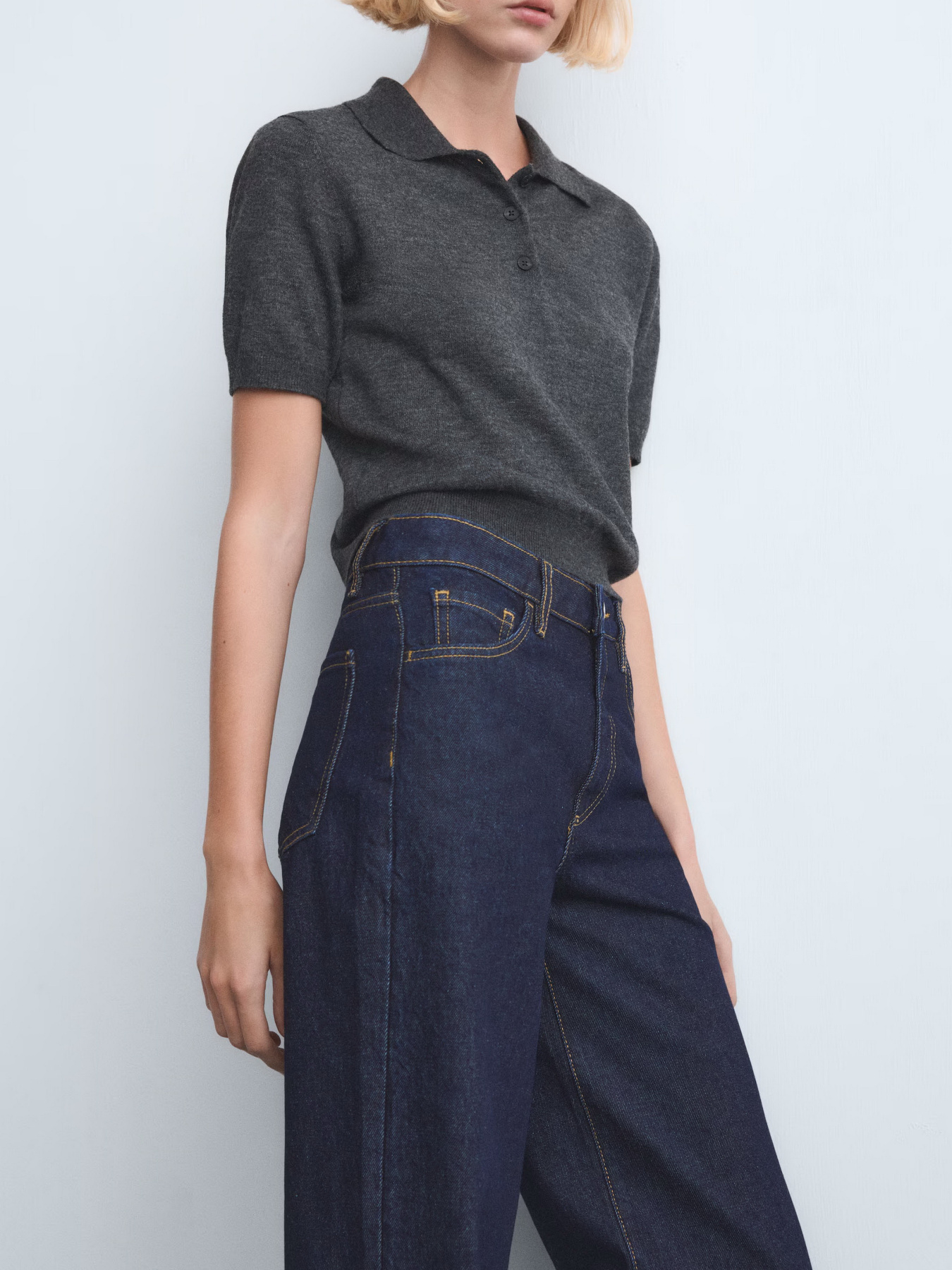 Широкие джинсы MANGO модель 27011204_TS Фото