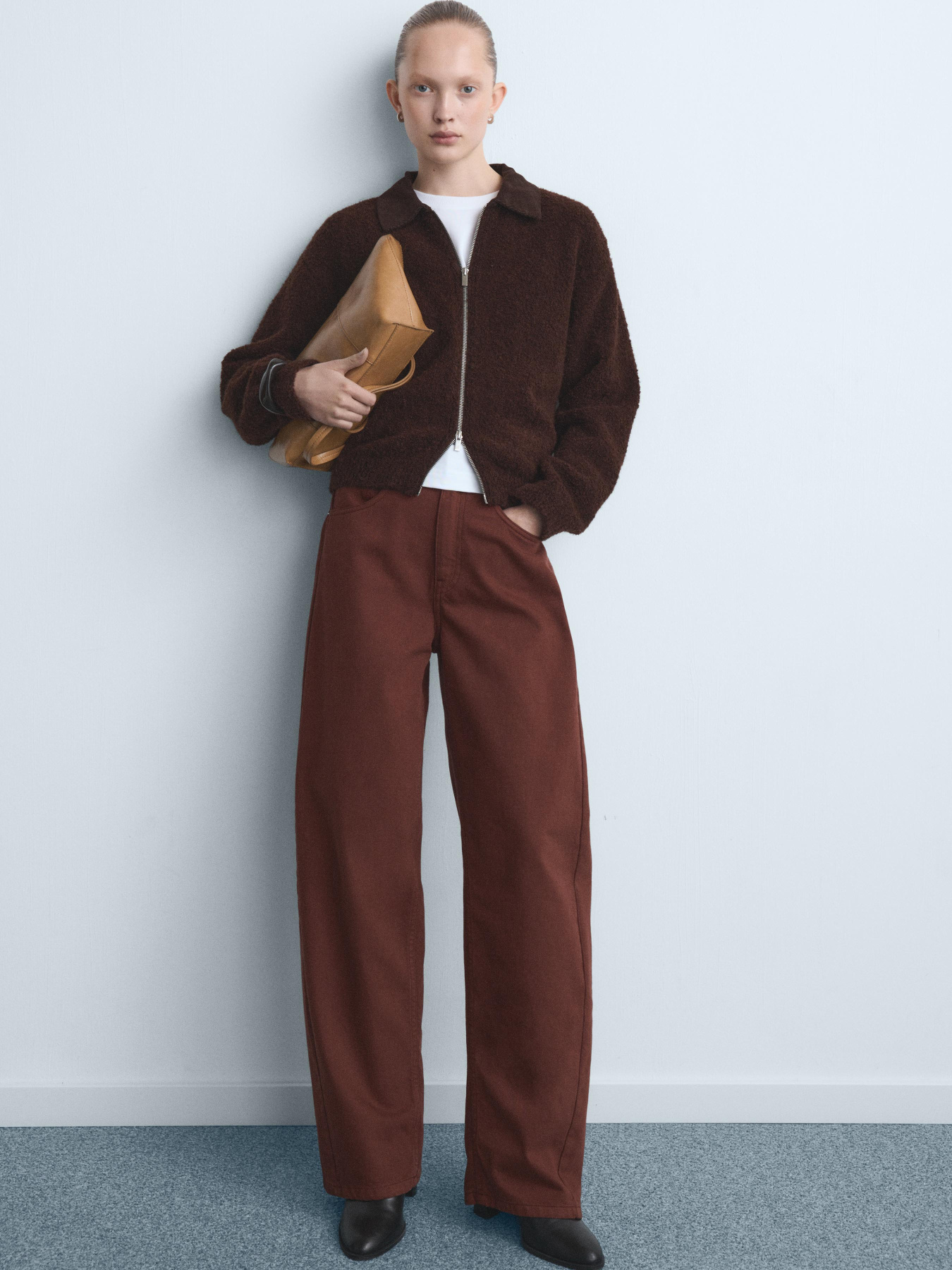 Широкие джинсы MANGO модель 27021319_28 Фото