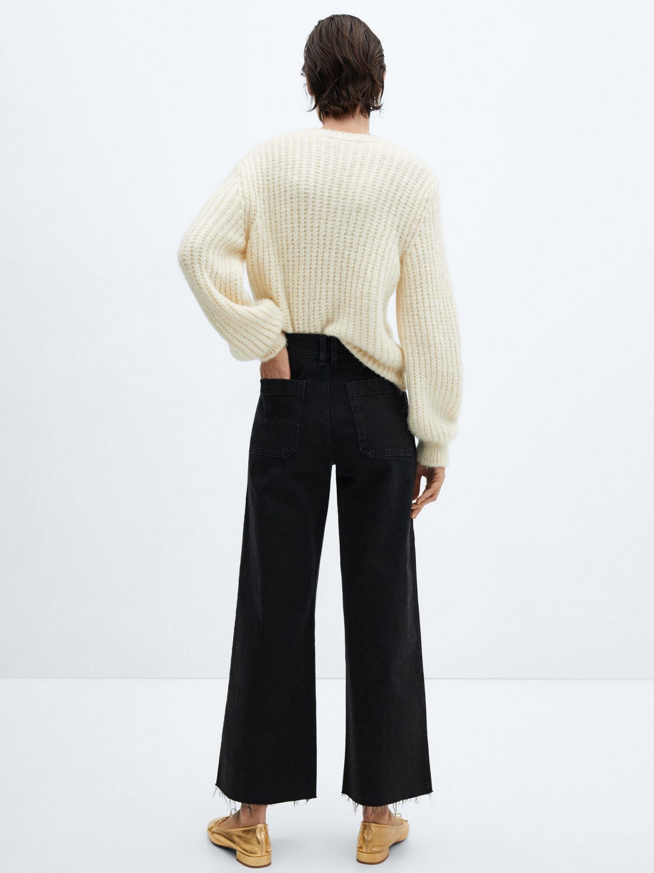 Широкие джинсы MANGO Catherin модель 67040312_TN Фото