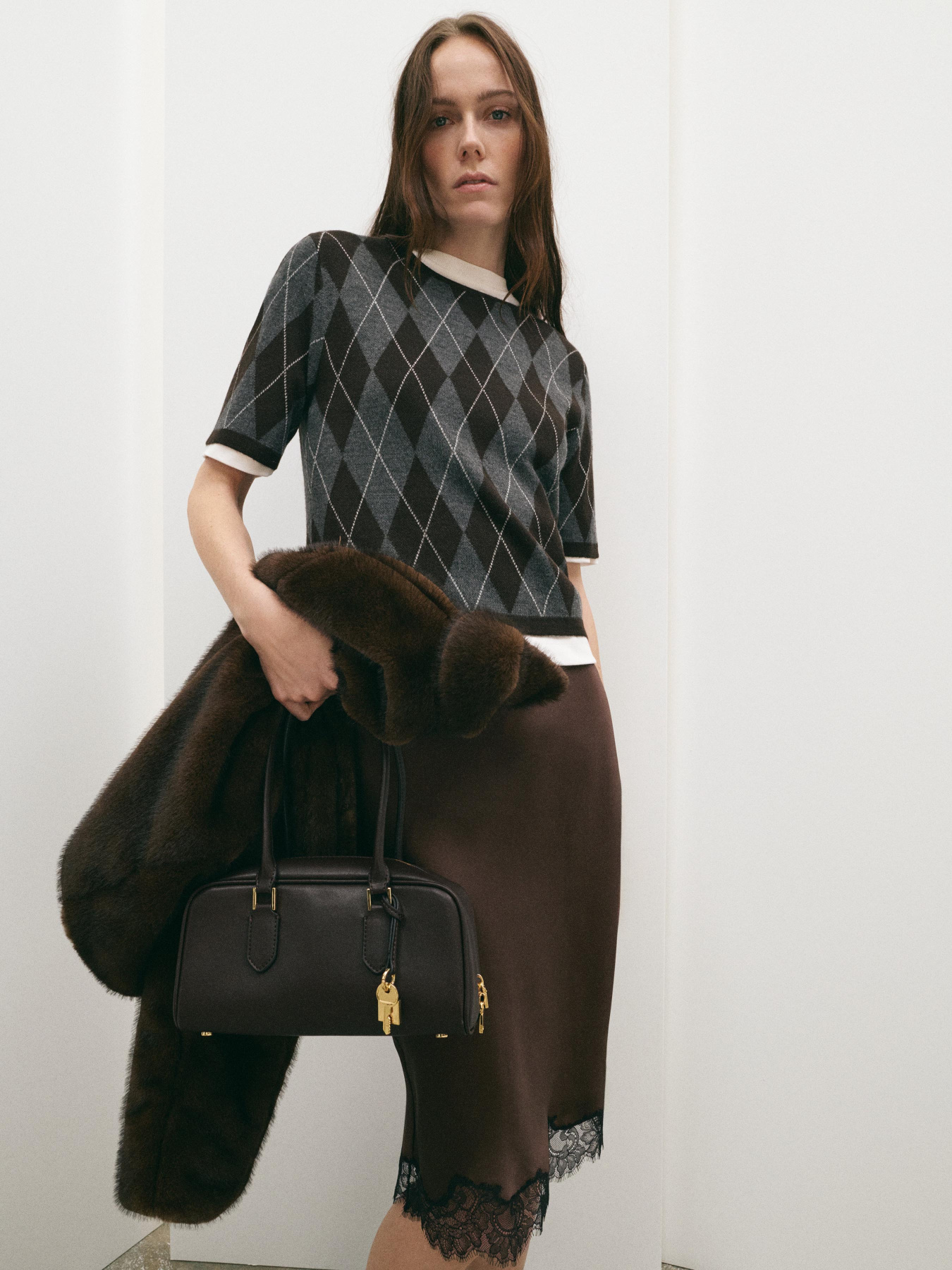 Юбка миди MANGO модель 27081334_30 Фото