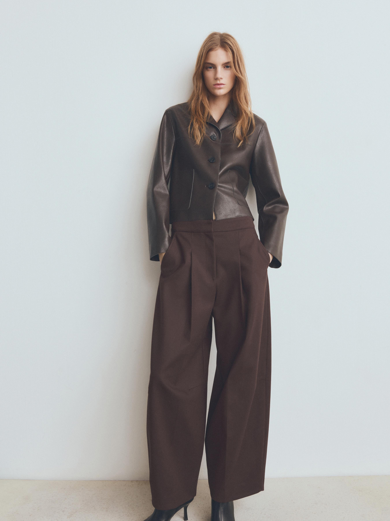 Куртка кожаная MANGO модель 27091329_32 Фото