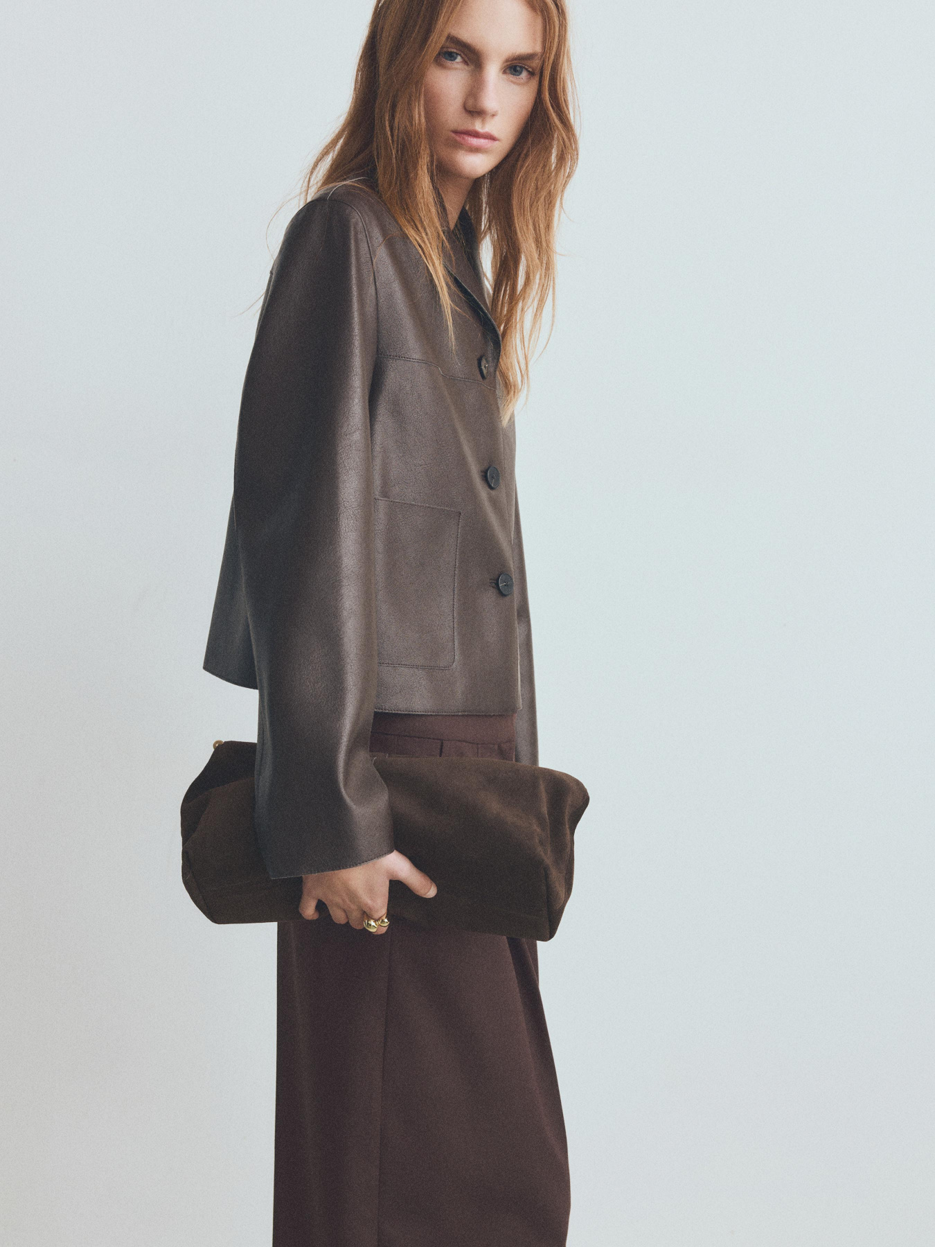 Куртка кожаная MANGO модель 27091329_32 Фото