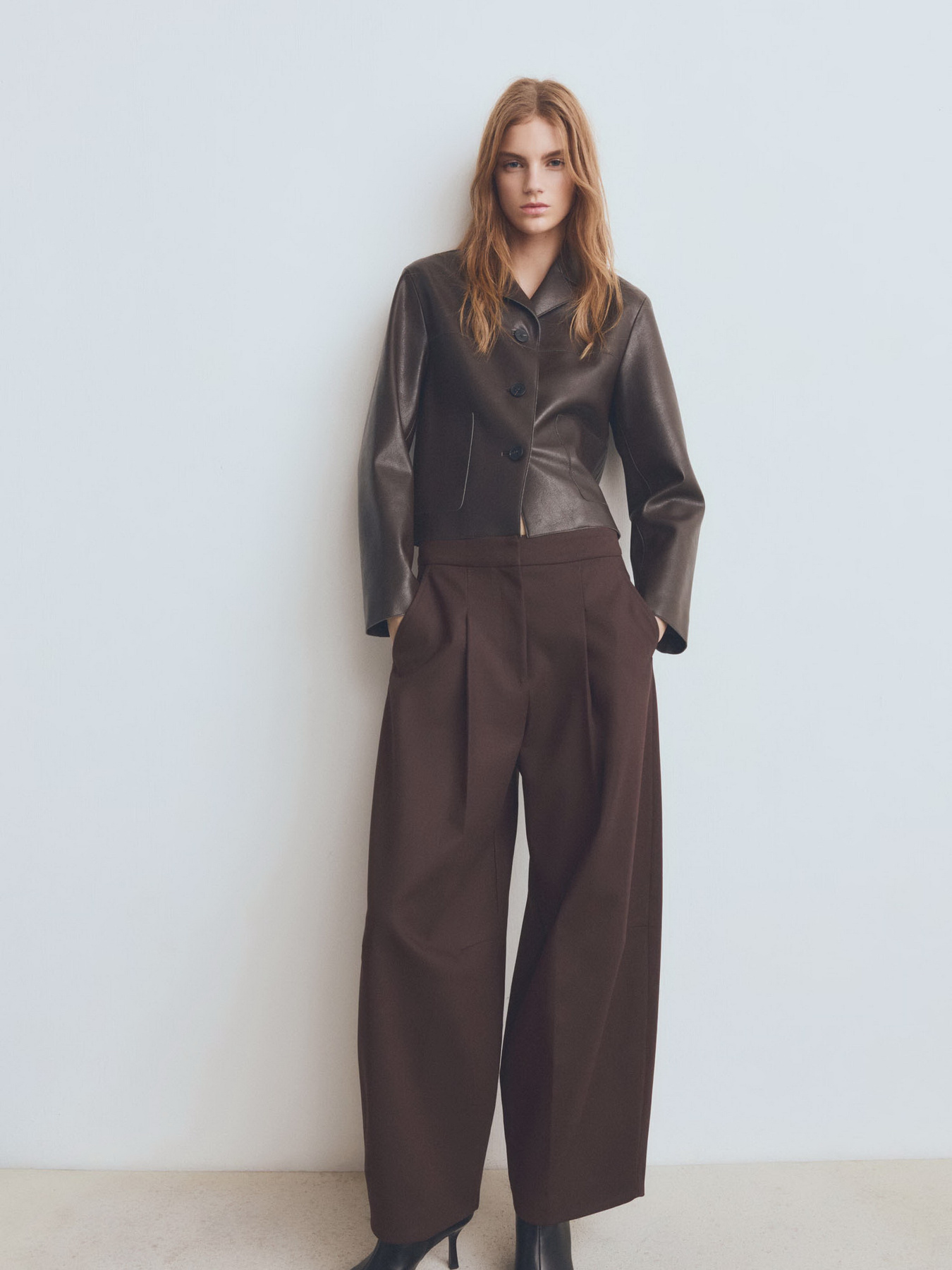 Куртка кожаная MANGO модель 27091329_32 Фото