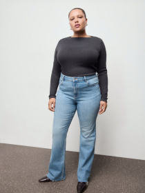 Расклешенные джинсы MANGO модель 27001243_TM Фото