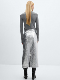 Юбка миди MANGO Silver2 модель 67051506_PL Фото