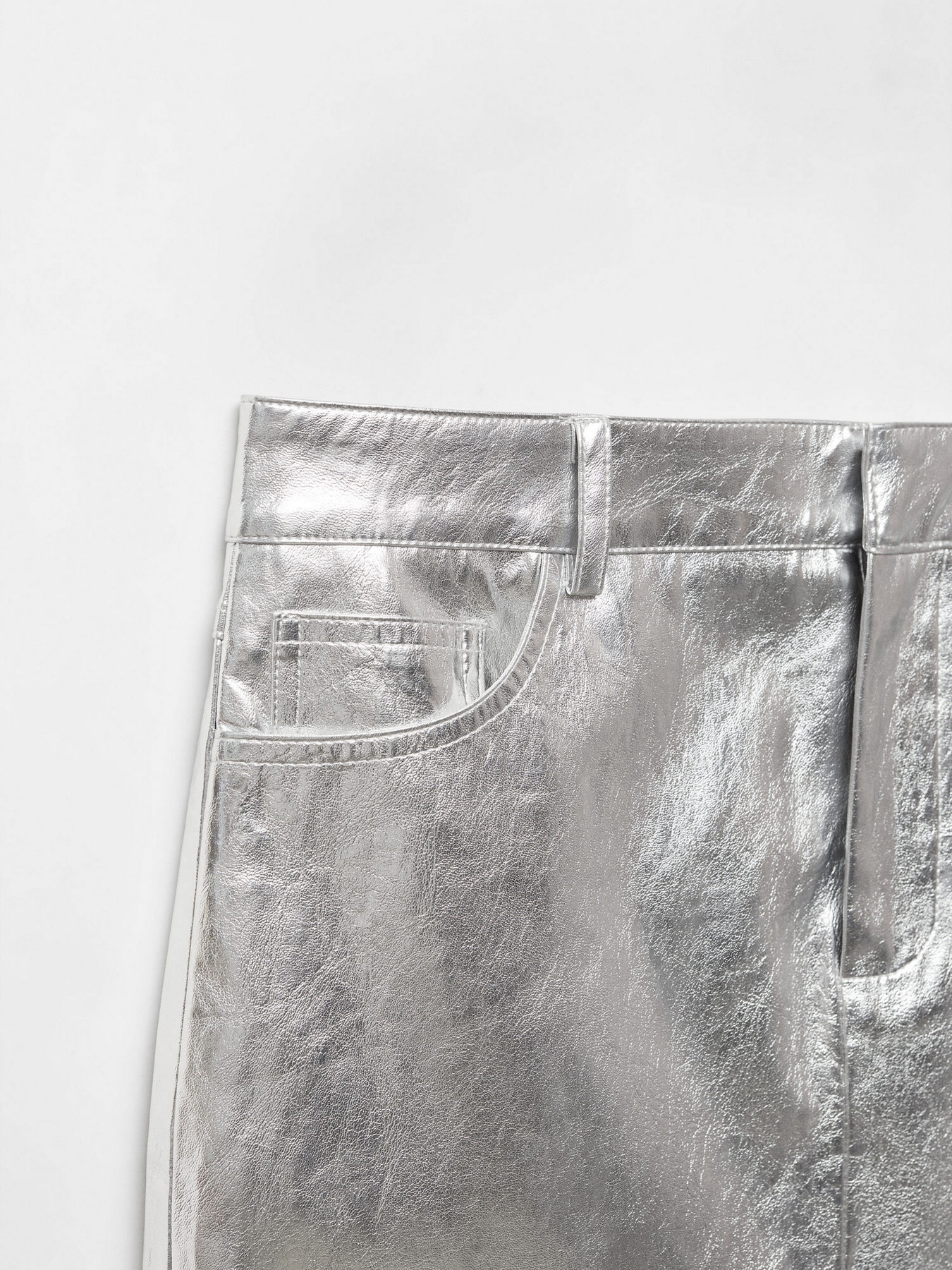 Юбка миди MANGO Silver2 модель 67051506_PL Юбка миди MANGO Silver2 модель 67051506_PL Фото