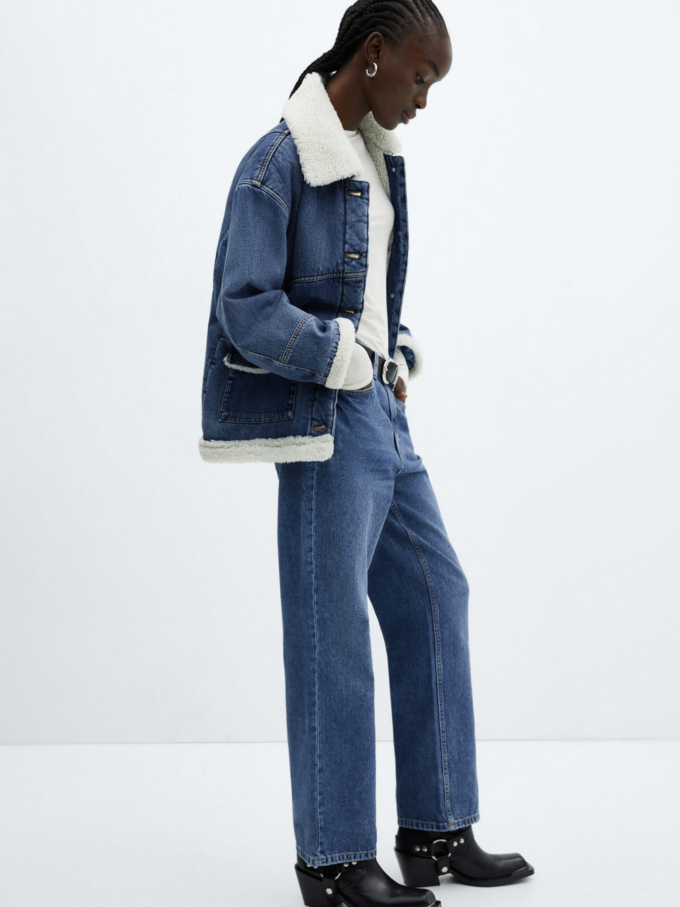 Джинсовая куртка MANGO Phoebe модель 67060434_TO Фото