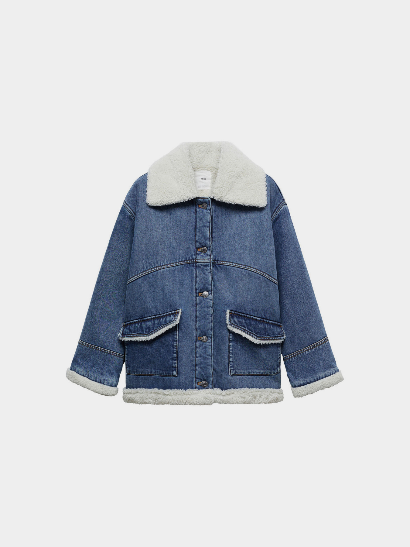 Джинсовая куртка MANGO Phoebe модель 67060434_TO Фото