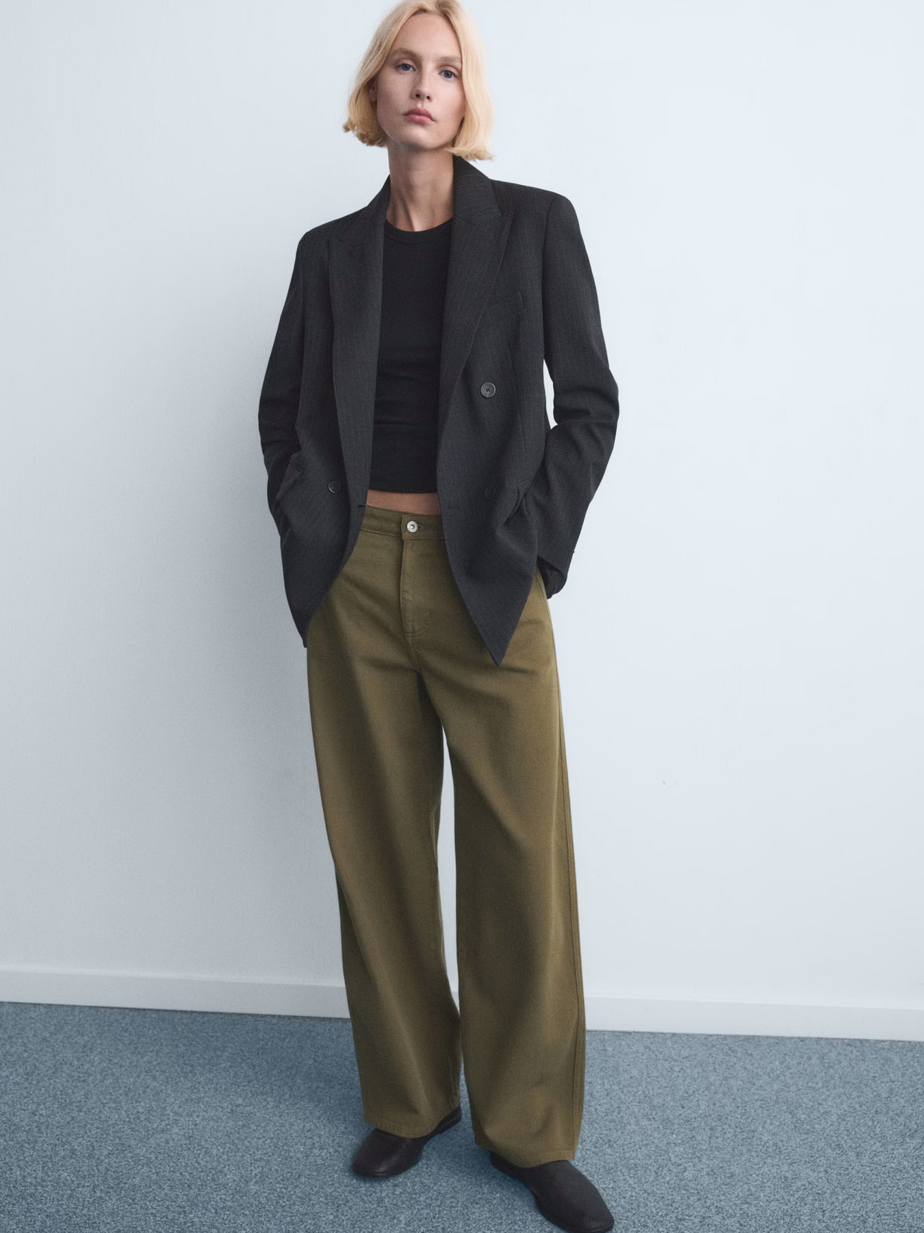 Широкие джинсы MANGO модель 27011271_37 Фото