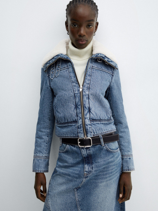 Джинсовая куртка MANGO Rachel модель 67070436_TO Фото