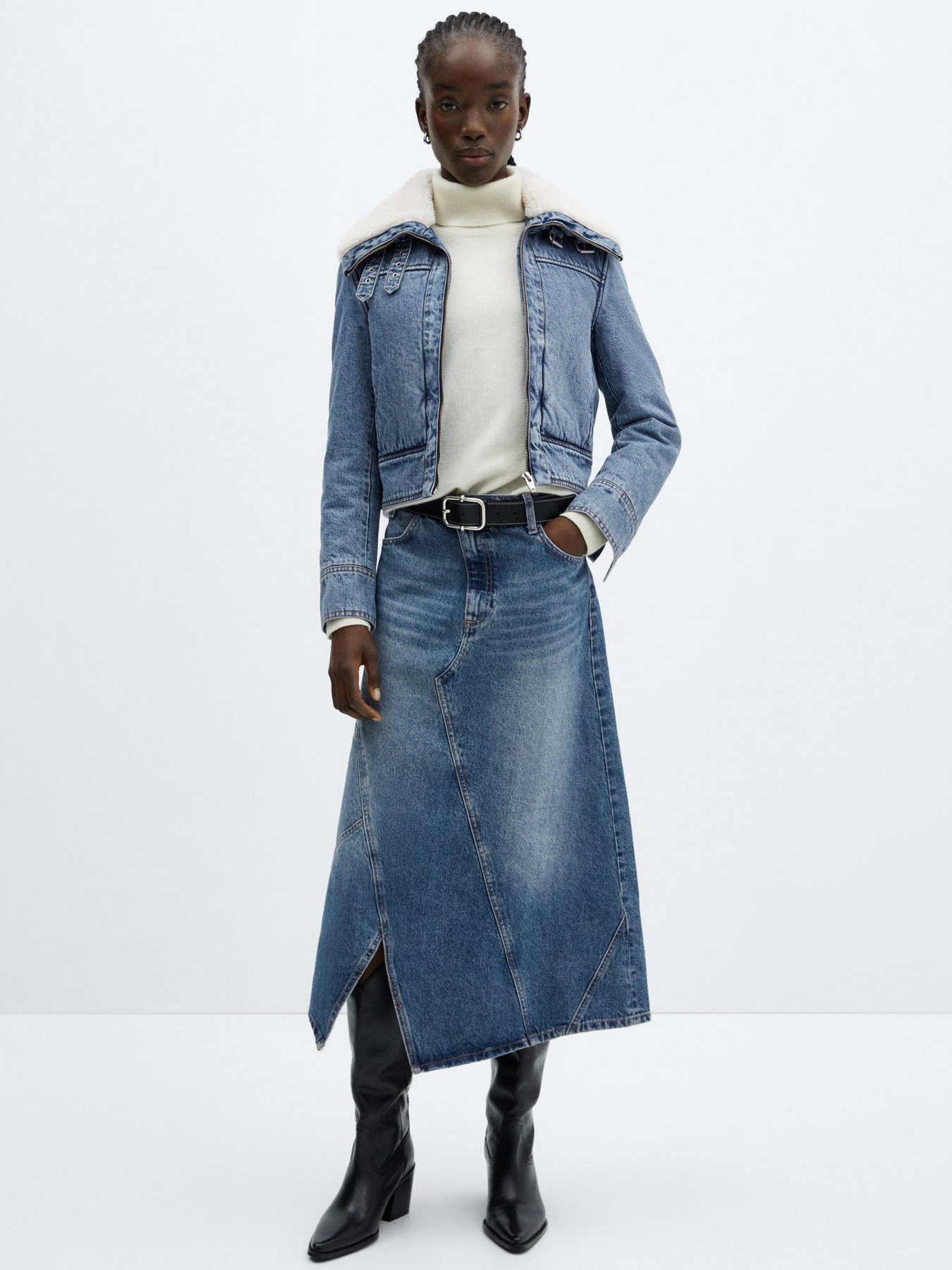 Джинсова куртка MANGO Rachel модель 67070436_TO Фото