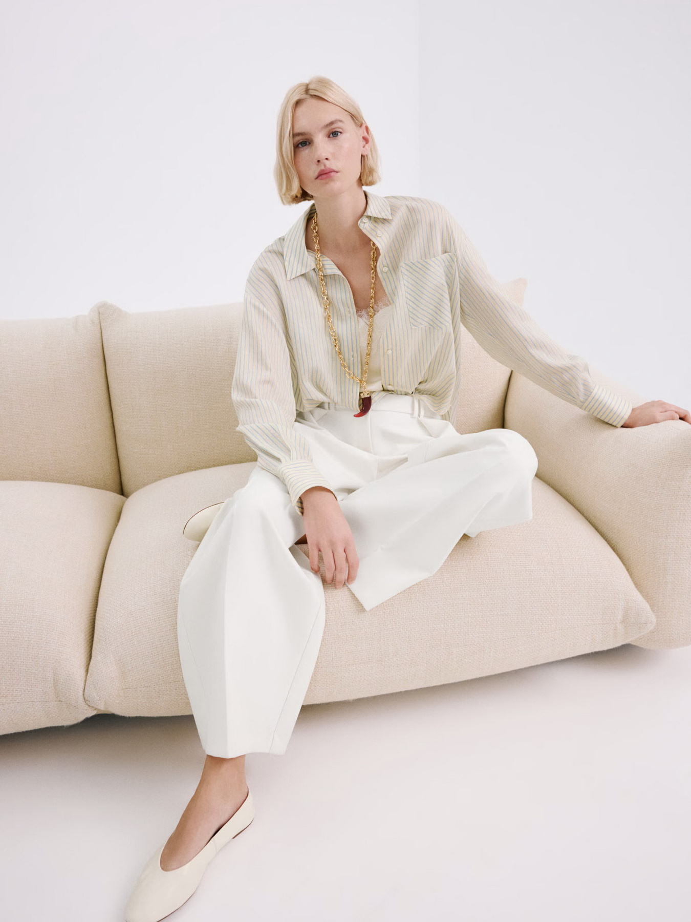 Рубашка повседневная MANGO модель 27043302_11 Фото