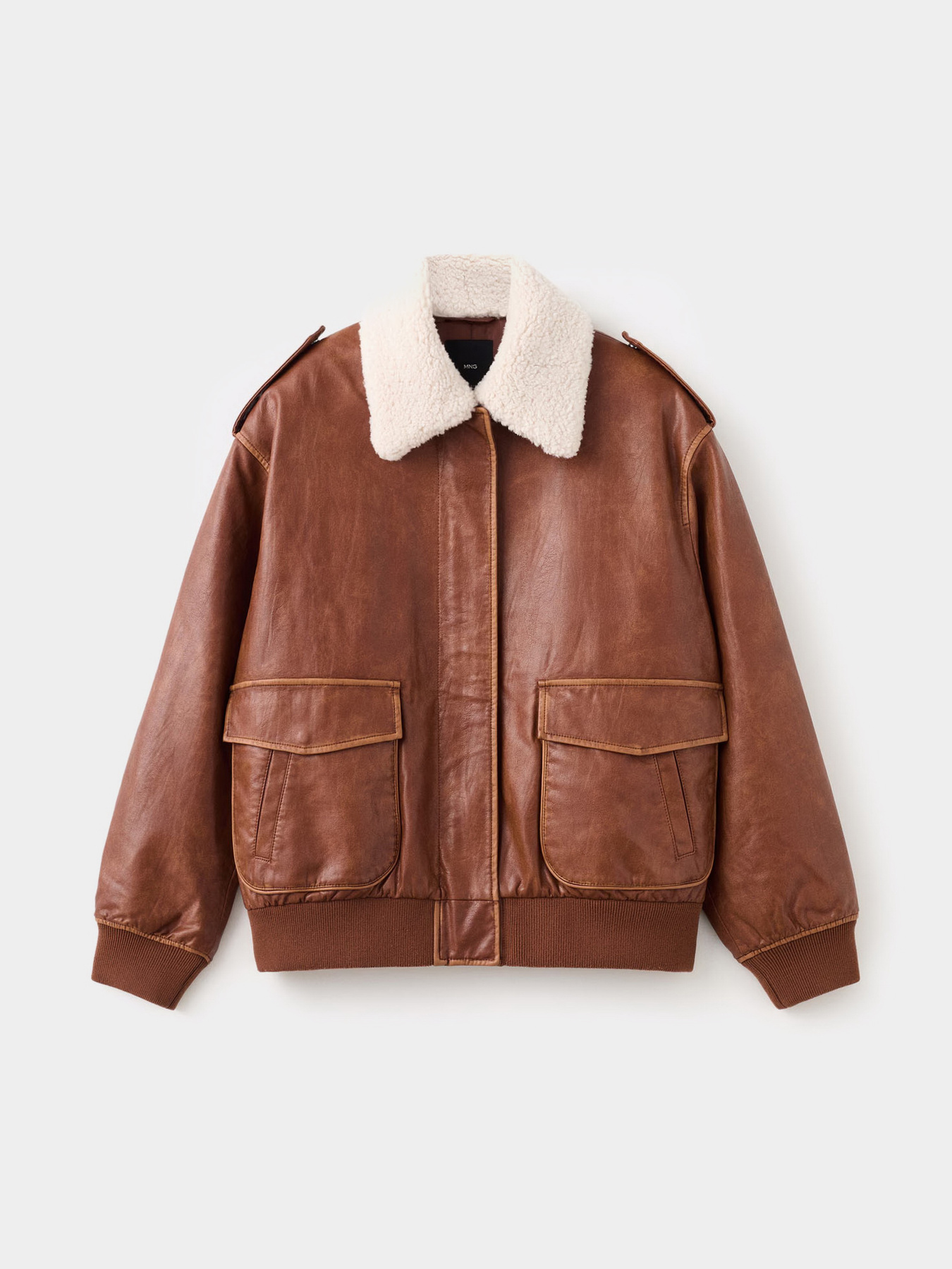 Куртка кожаная MANGO модель 27051280_30 Фото