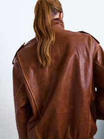 Куртка кожаная MANGO модель 27051280_30 Фото