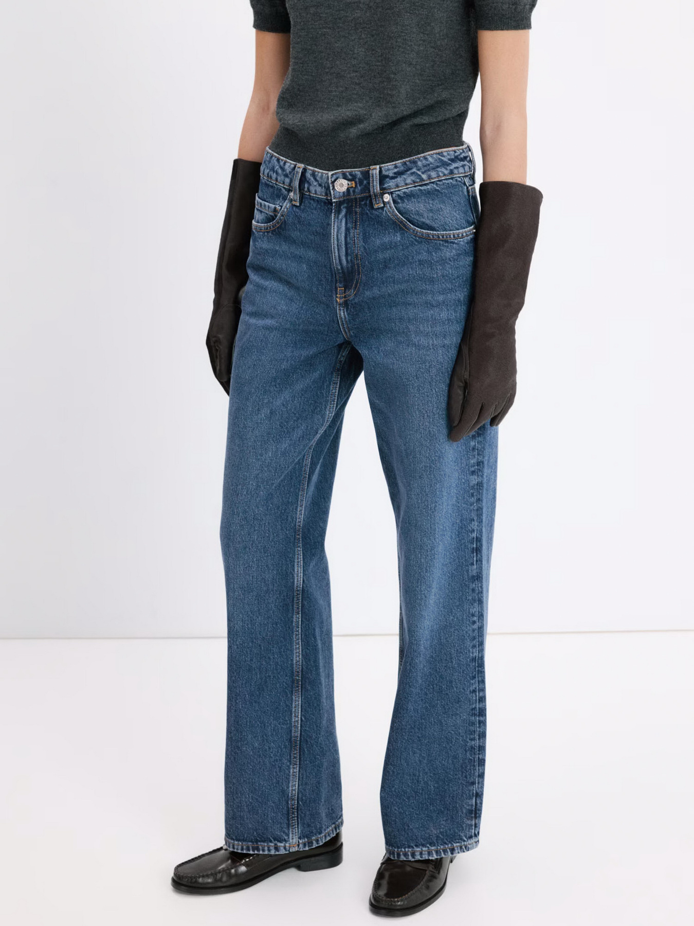 Прямые джинсы MANGO модель 27063295_TO Фото