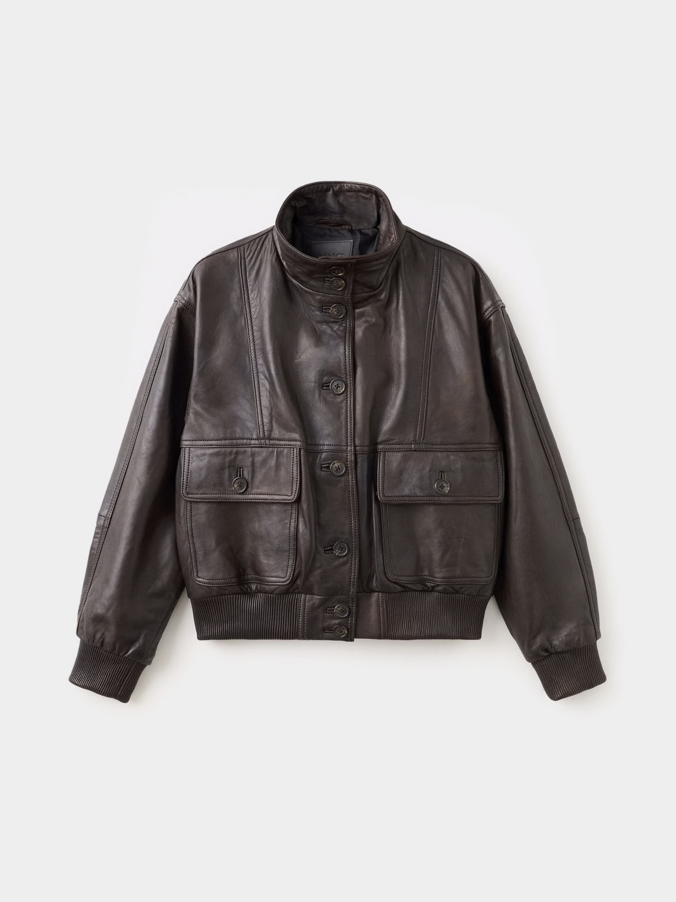 Шкіряна куртка MANGO модель 27084044_30 Фото