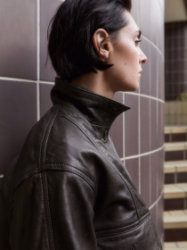 Шкіряна куртка MANGO модель 27084044_30 Фото