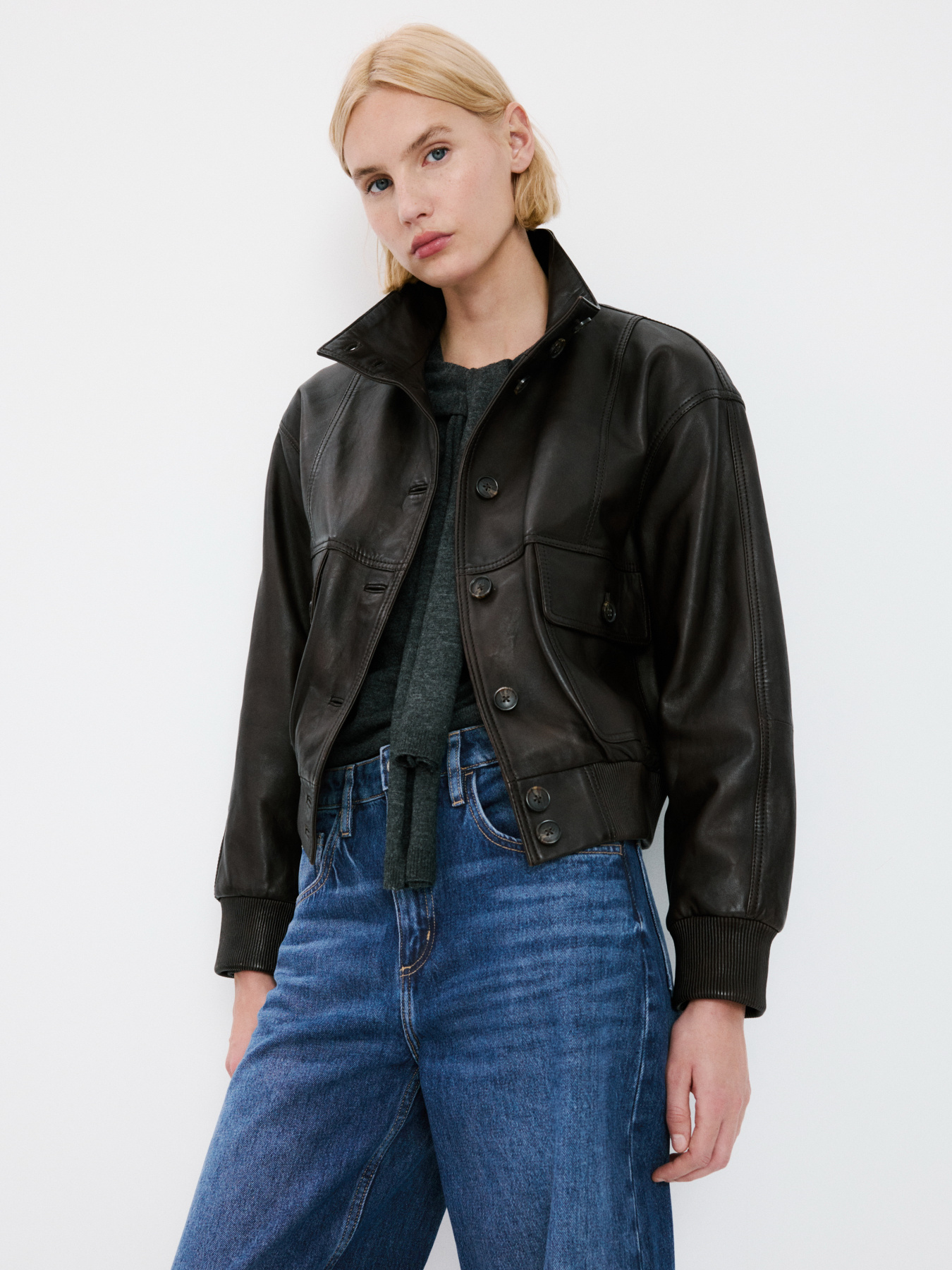 Широкие джинсы MANGO модель 27013339_TO Фото