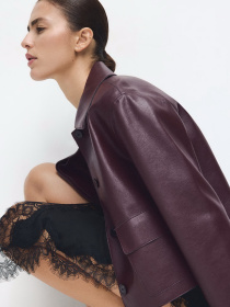 Куртка кожаная MANGO модель 27091189_76 Фото